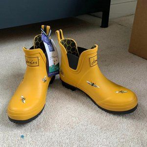 Joules Yellow Bumblebee Short Rainboots